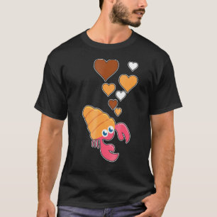 Camiseta Caranguejo Belo Hermit Ouve Que Eu Amo Caranguejo