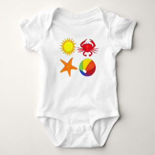 Camiseta Caranguejo de Verão Starfish Sunshine Beachball Be