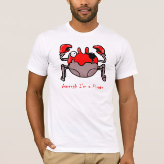 Camiseta caranguejo do pirata