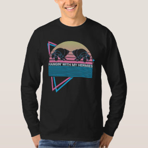 Camiseta Caranguejo Ermitão Retro Pendurado Com Meus Carang