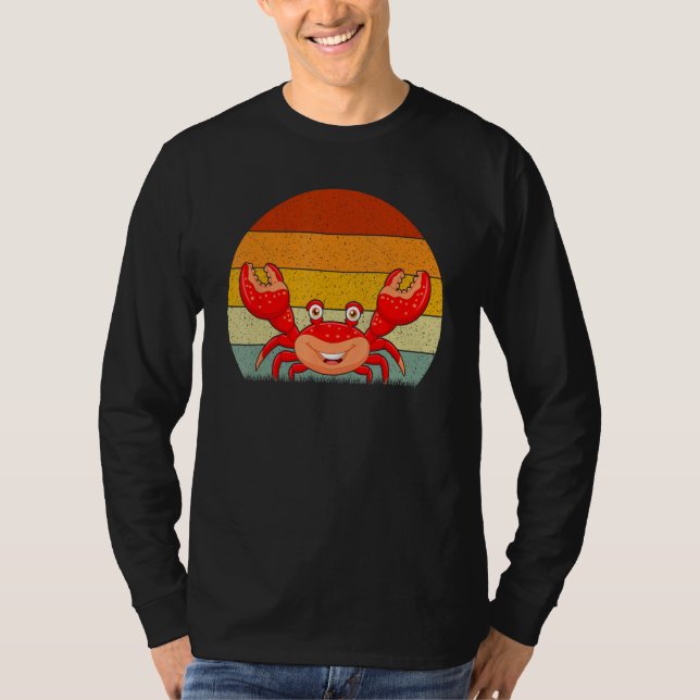 Camiseta Caranguejo Estilo Retro Vintage (Frente)