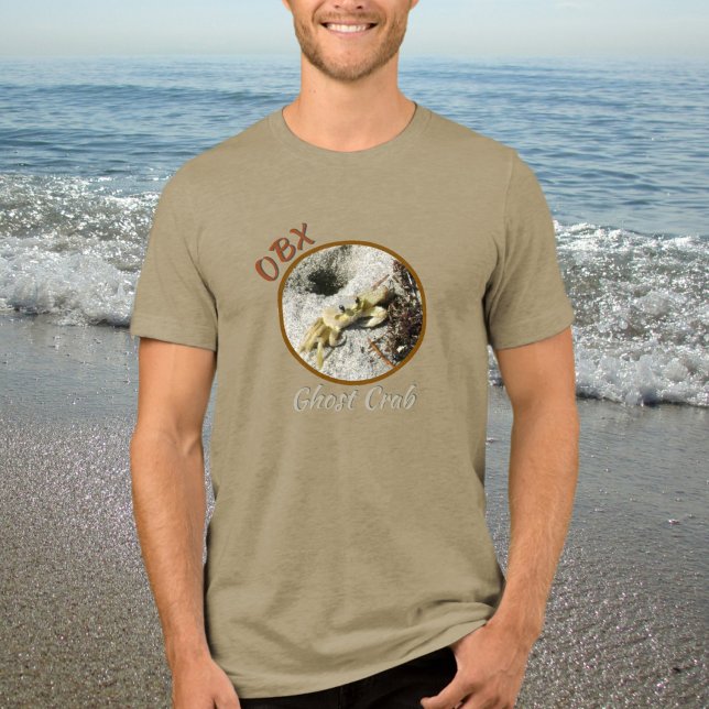 Camiseta Caranguejo-Fantasma OBX Outter Banks NC Fotográfic (Criador carregado)