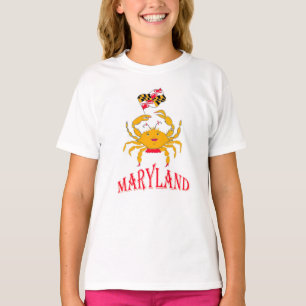 Camiseta Caranguejo feliz em Maryland