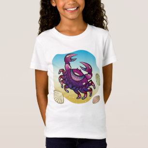 Camiseta Caranguejo feroz com Design de Gráfico de Garras