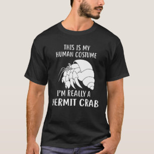 Camiseta Caranguejo Hermit Sou Realmente Um Teto De Carangu