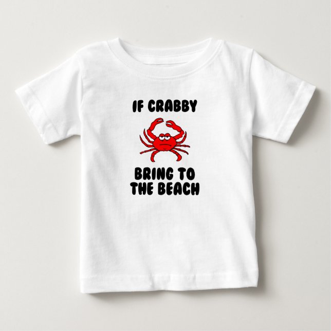 Camiseta Caranguejo Ir Para a Praia Fofo (Frente)