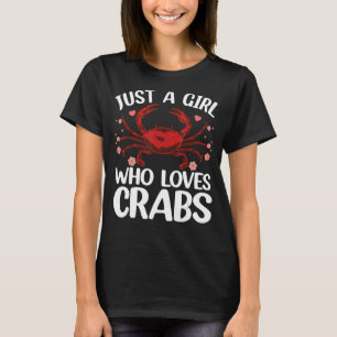 Camiseta Caranguejo legal Para Meninas Caranguejo Que Comem
