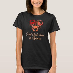 Camiseta Caranguejo Mar Belmar Nj Oceano Marinho Verão