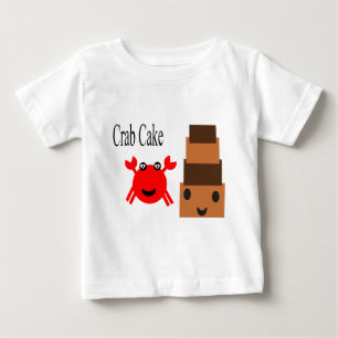 Camiseta Caranguejo muito bonito com bolo