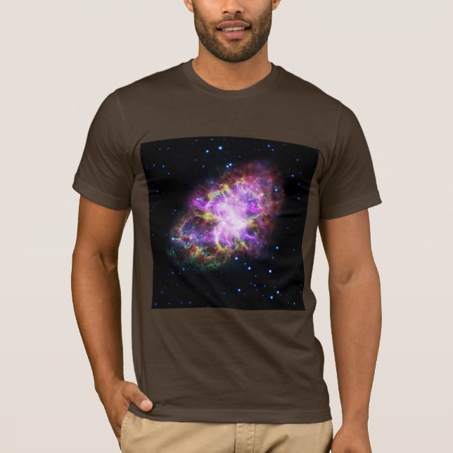 Camiseta Caranguejo Nebula Supernova Remanescente Composto  (Frente)