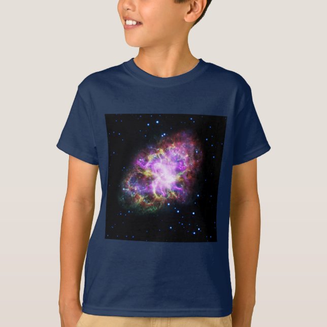 Camiseta Caranguejo Nebula Supernova Remanescente Composto  (Frente)
