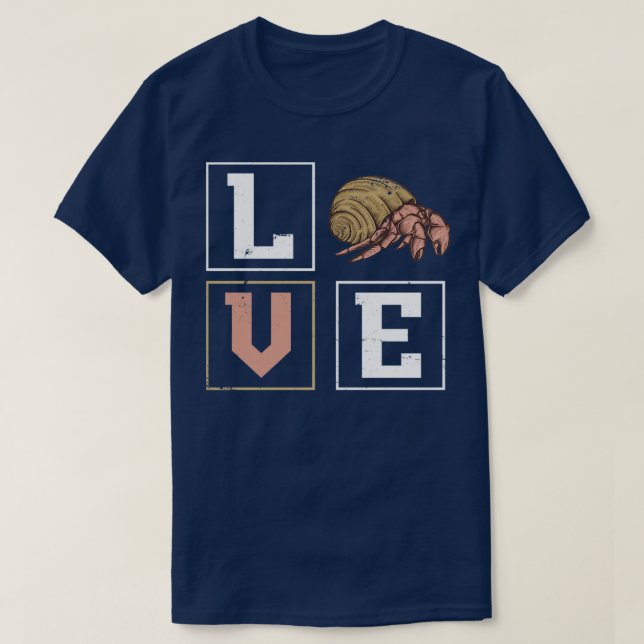 Camiseta Caranguejo-Presente-amante de os animais (Frente do Design)