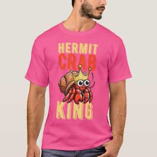 Camiseta Caranguejo Rei Engraçado Hermit Caranguejo Pet Her