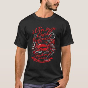 Camiseta Caranguejo Retro Vintage Angustiado Amor Animais C