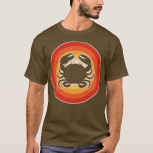 Camiseta Caranguejo Sunset Retro para Homens Mulheres Menin