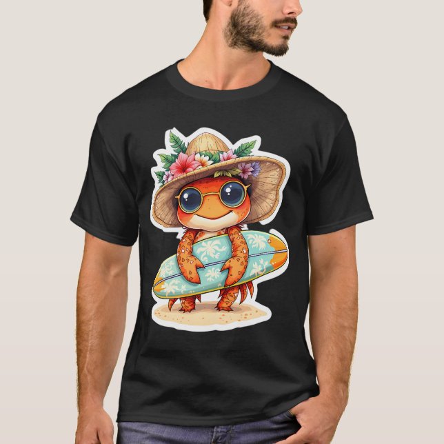 Camiseta caranguejo surfista (Frente)