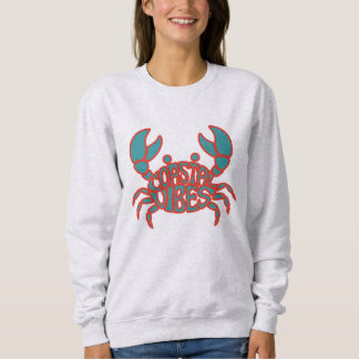 Camiseta Caranguejo Vibes de Verão na Praia Costeira