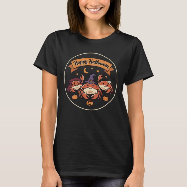 Camiseta Caranguejos Feliz Halloween (Frente)