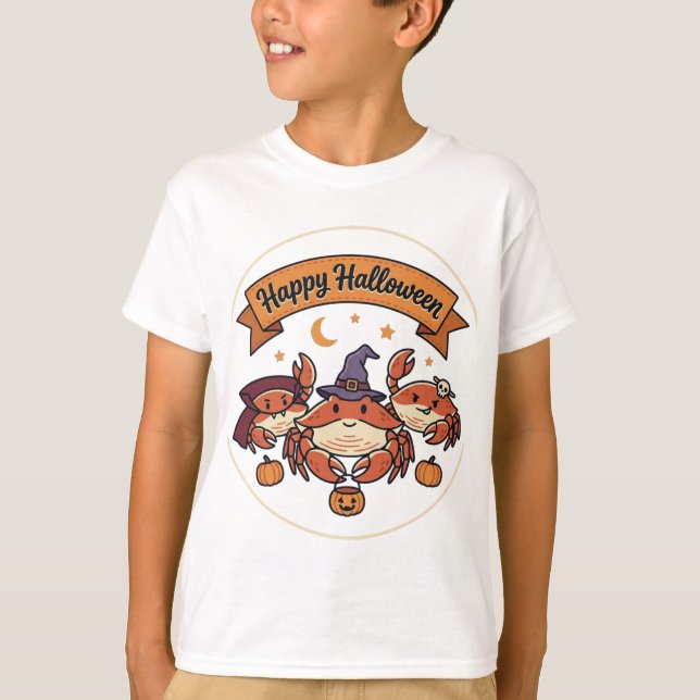 Camiseta Caranguejos Feliz Halloween (Frente)