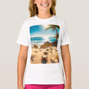 Camiseta Caranguejos Marinhos na Praia Tropical – Oceano Se