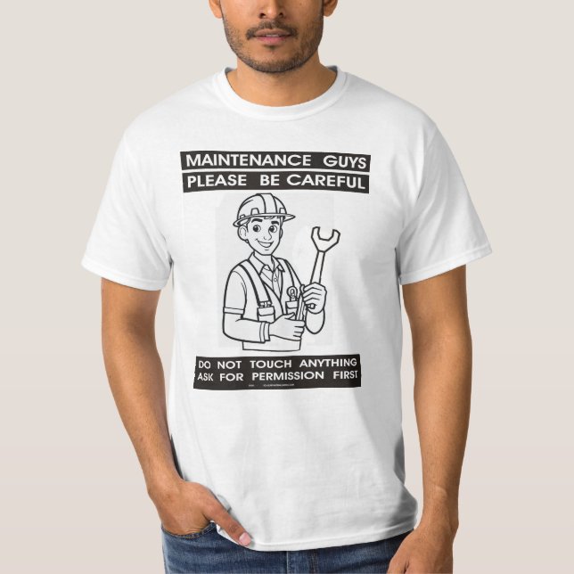 Camiseta caras de manutenção - manutenção - (Frente)