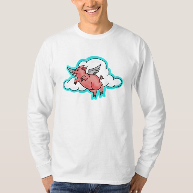 Camiseta Caras de porcos voadores (Frente)