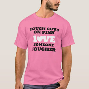 Camiseta Caras Duras No Amor Rosa Alguém Com Mama Duro Pode
