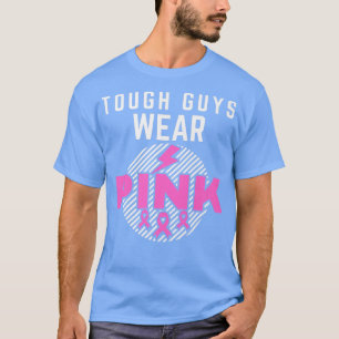 Camiseta Caras Duras Vestem Alertas de Cancer de Fita Rosa