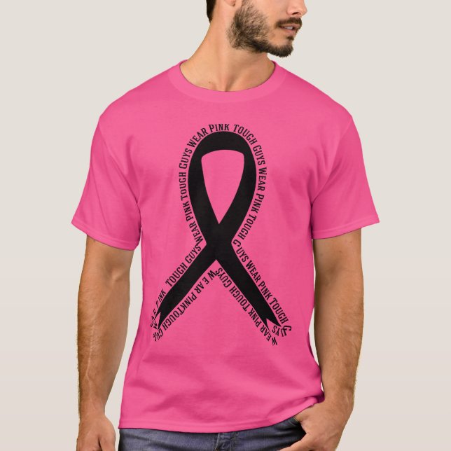 Camiseta Caras Duras Vestem Consciência do Cancer de Mama R (Frente)