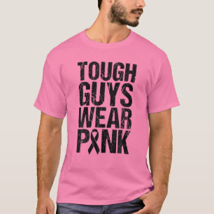 Camiseta Caras Duras Vestem Sensibilização Rosa para o Canc