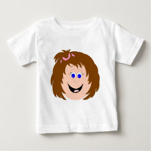 Camiseta Caras e gráficos do divertimento das crianças