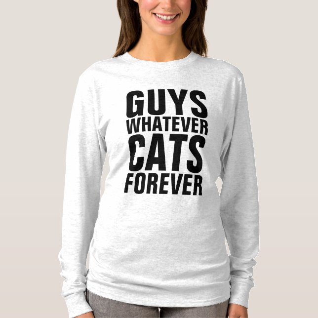 Camiseta CARAS, QUALQUER QUE DETER, PARA COSTUMAÇÕES DE Gat (Frente)