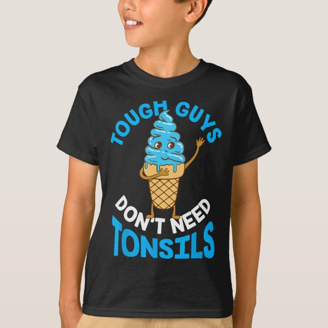 Camiseta Caras resistentes não precisam de amídalas (Frente)