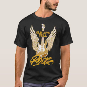 Camiseta Caras Velhas Ainda Pedram Guitarra Retrolatória