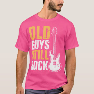 Camiseta Caras Velhas Engraçadas Ainda Pedem Guitarra
