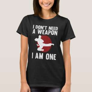 Camiseta Caratê Engraçado Para Homens Mulheres Karate Black