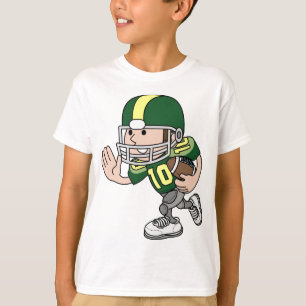 Camiseta Caráter bonito do jogador de futebol americano