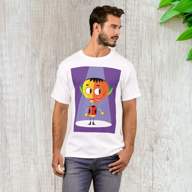 Camiseta Caráter de Cabeça Laranja (Criador carregado)