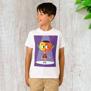 Camiseta Caráter de Cabeça Laranja