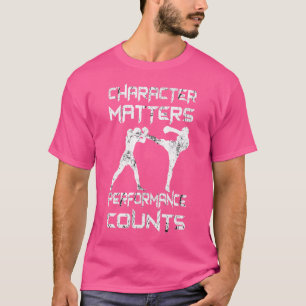 Camiseta Caráter de Combatente de Artes Marciais Importa o