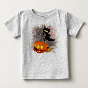 Camiseta Caráter de Dia das Bruxas Divertido assustado por