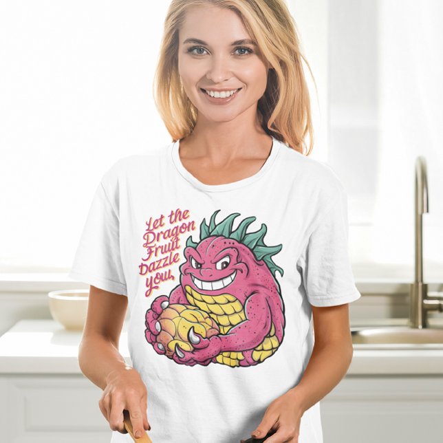 Camiseta Caráter de Fruta de Dragão que Usufrua de Um Trata (Criador carregado)
