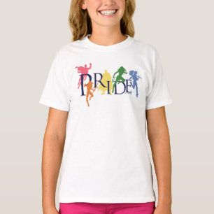 Camiseta Caráter do Orgulho da Liga da Justiça Silhouettes