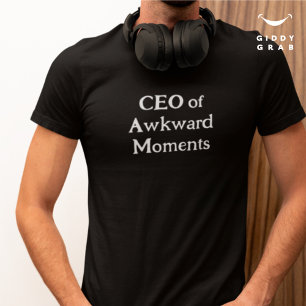 Camiseta Caráter Engraçado Cita CEO de Momentos Encantados