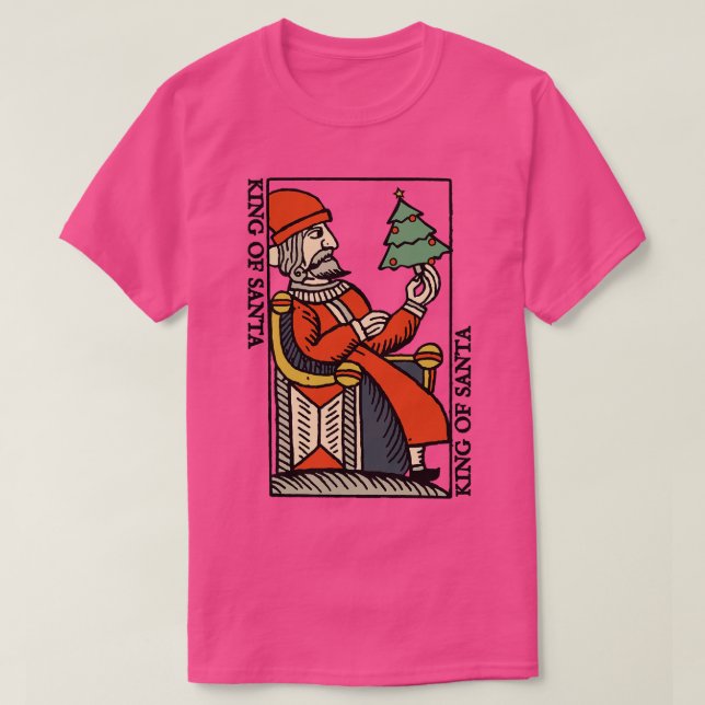 Camiseta Caráter Padrão Original de Reproduzindo o Rei de S (Frente do Design)