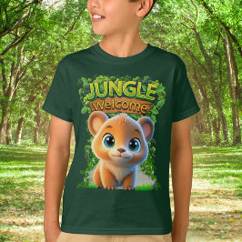 Camiseta Caráter Selvagem Do Urso Cinzento Whimsical 🐻