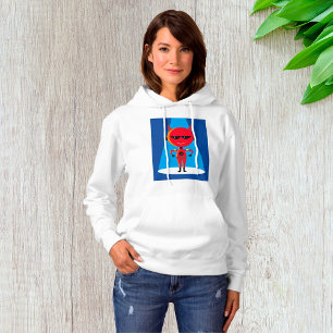 Camiseta Caráter super-herói do diabo Vermelho e Azul negro