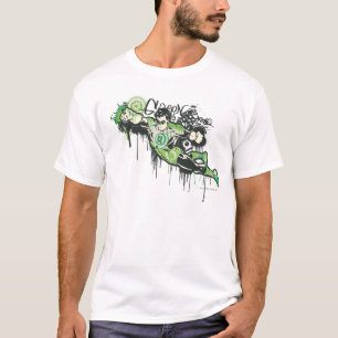 Camiseta Caráter verde dos grafites da lanterna
