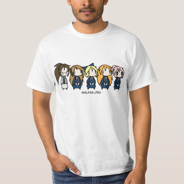 Camiseta Caráteres instantâneos diários (Frente)