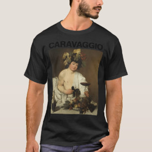 Camiseta Caravaggio, Bacchus â€"Tampão de Pinturas Famosas